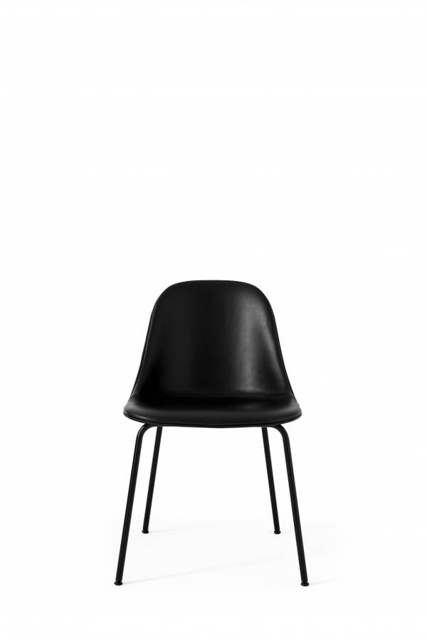 Audo Cph Harbour Side Chair Leather, Black Steel base