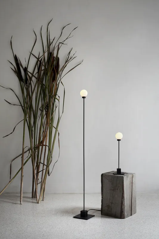 Northern Snowball Floor Lamp Steel, Stål Gulvlampe