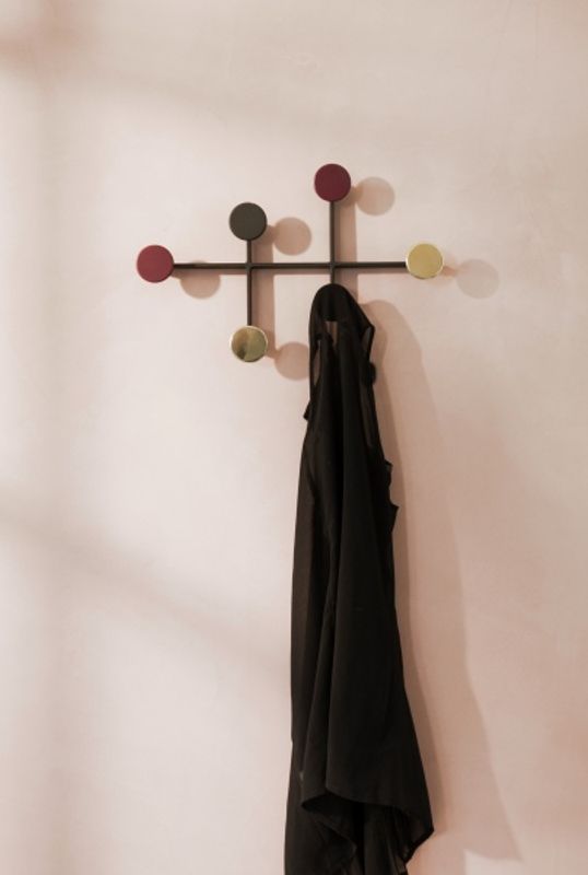 Audo Afteroom Coat Hanger, Black/Brass