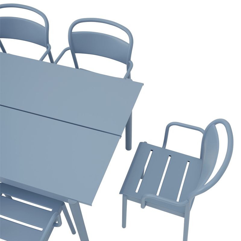 Muuto Linear Steel Table 140 cm Pale Blue, Blå Utebord bord