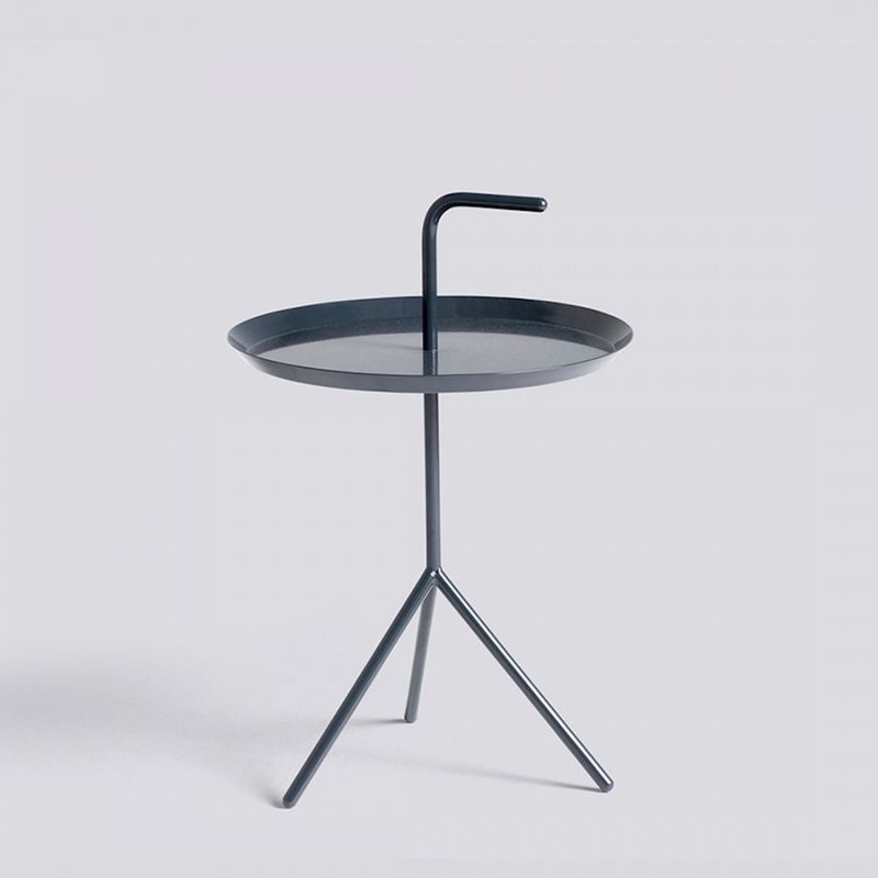 HAY DLM Table Ø 38 Deep Blue, Blå sidebord