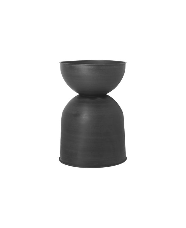 Ferm Living Hourglass Pot, large H 73 cm Ø 50 cm Black, Svart