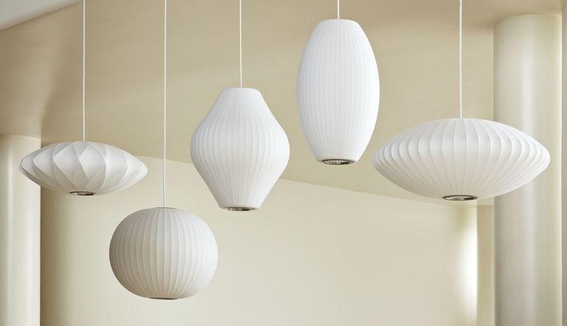 Hay Nelson Saucer Crisscross Bubble Small Ø 44 - Herman Miller - Off white pendel
