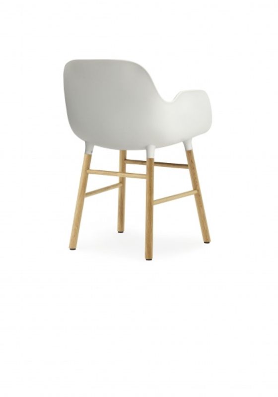 Normann Copenhagen Form Armchair oak White, Hvit Eik spisestol