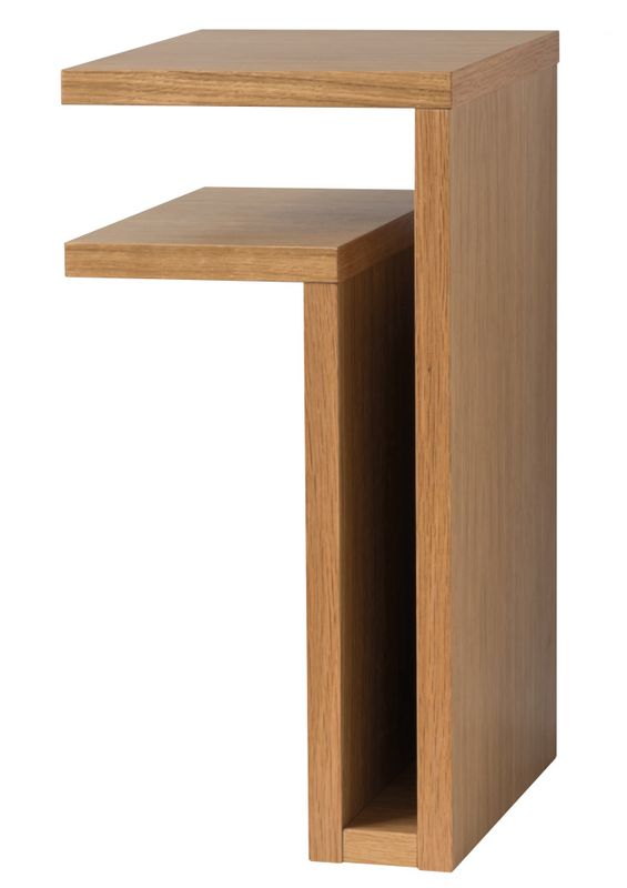 Maze F-Shelf Oak Veneer Left hylle i eikefiner, nattbord
