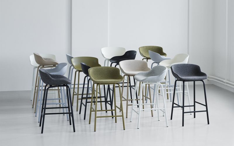 Normann Copenhagen Hyg Barstool White, Hvit barkrakk