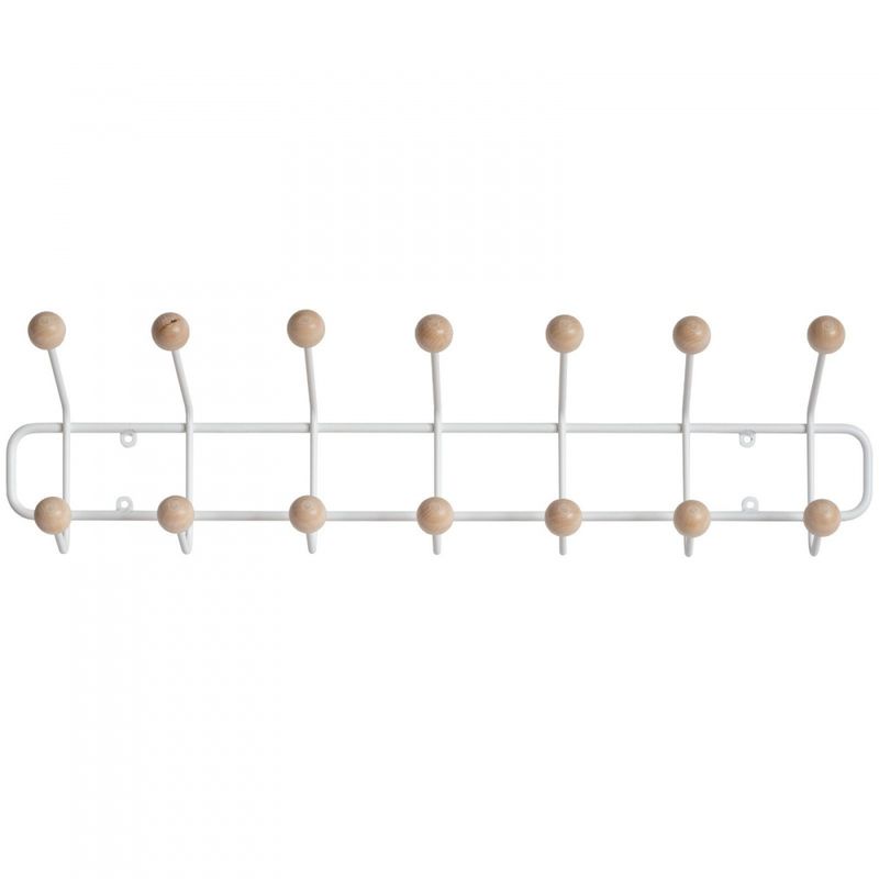 maze, Bill Horizontal Coat Rack White, knagg og knaggrekke hvit