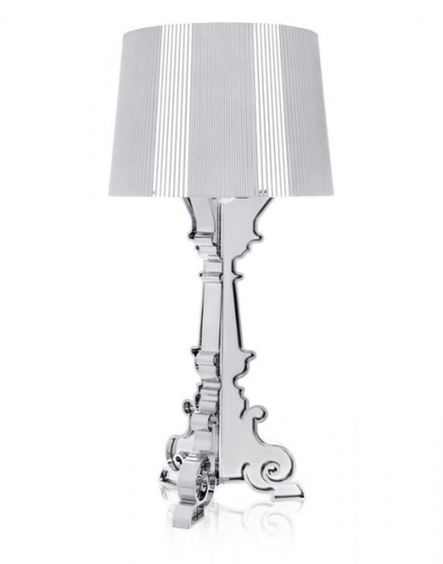 Kartell Bourgie Lampe, Silver Chrome, Bordlampe