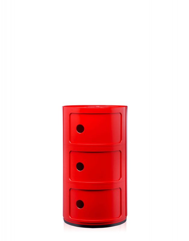 Kartell Componibili 3 skuffer Red, Rød Nattbord Bord