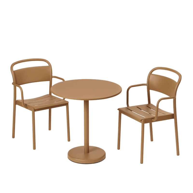 Muuto Linear Steel Armchair Burnt Orange, Hagemøbel stol