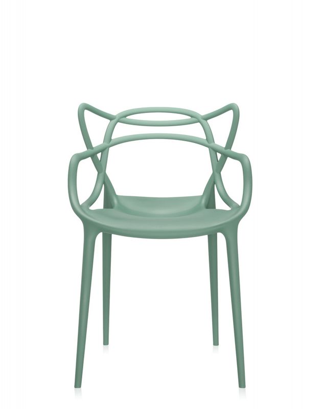 4 stk - Kartell Masters Dining Chair spisestol, Sage Green