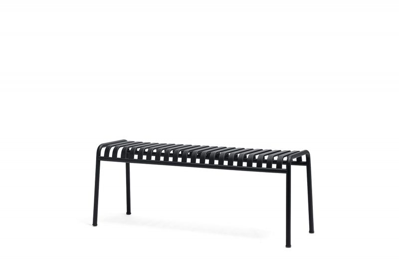 HAY Palissade Bench, 120 Anthracite Benk utebenk