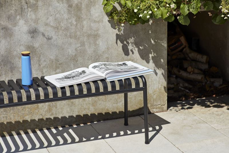 HAY Palissade Bench, 120 Anthracite Benk utebenk