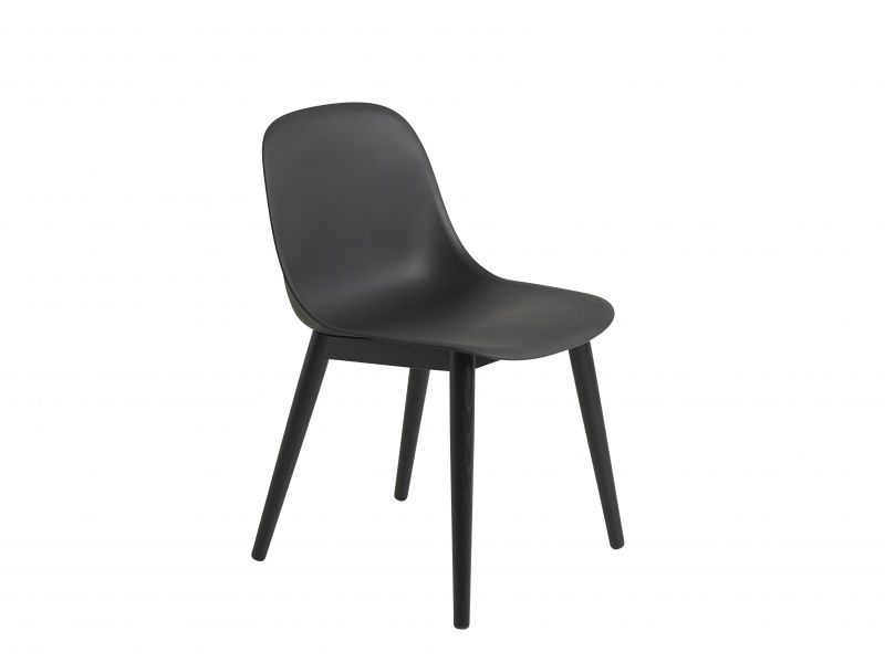 Muuto  Fiber Side Chair Wood Base Spisestol Stol