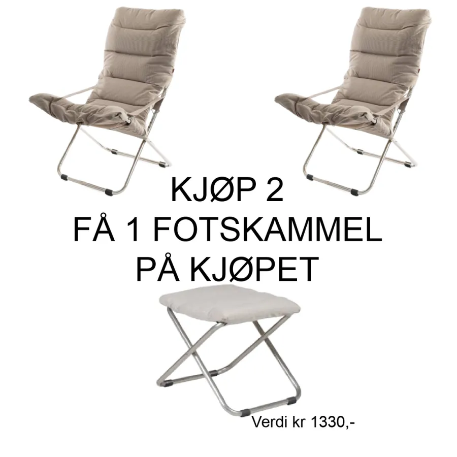 2 stk  - Fiam Fiesta Soft solstol, 1 stk Chico Soft Beige BIBE