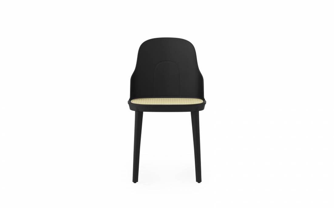 Normann Copenhagen Allez Chair PP, Wicker seat, Black Base