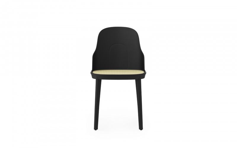 Normann Copenhagen Allez Chair PP, Wicker seat, Black Base