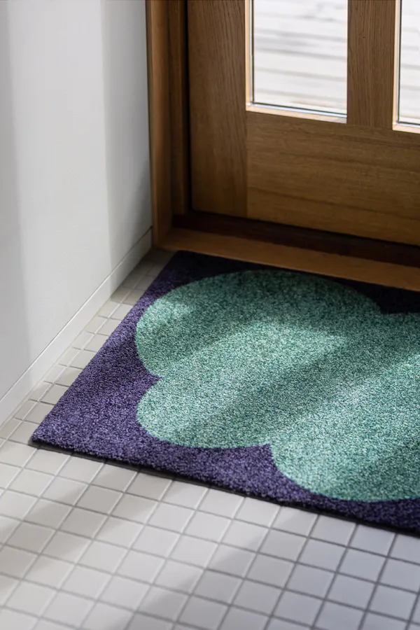 HEYMAT 58 x 81 X Sight Unseen Emerald Door Mat Dørmatte teppe