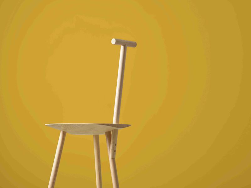 PWtbS Spade Chair Natural Ash, spisestol, stol i ask