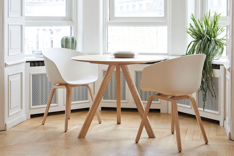 HAY CPH20 Ø 120 cm Table WB lakk oak, Spisebord i Eik