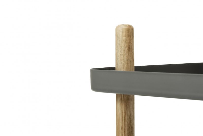 Normann Copenhagen Block Table, Dark Grey Grå Bord sidebord tralle