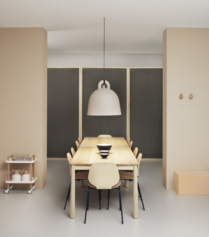 Normann Copenhagen Block Table, Dark Grey Grå Bord sidebord tralle