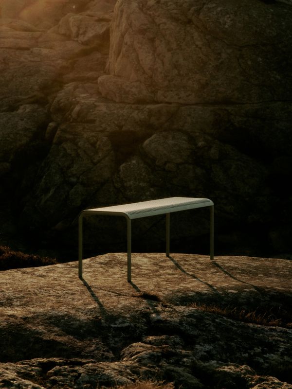 Ferm Living Dapple Bench 130 cm - Tea Green, Grønn Utebenk benk