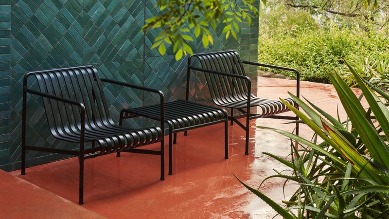 HAY Palissade Lounge Chair Low, Anthracite Hagestol Loungestol
