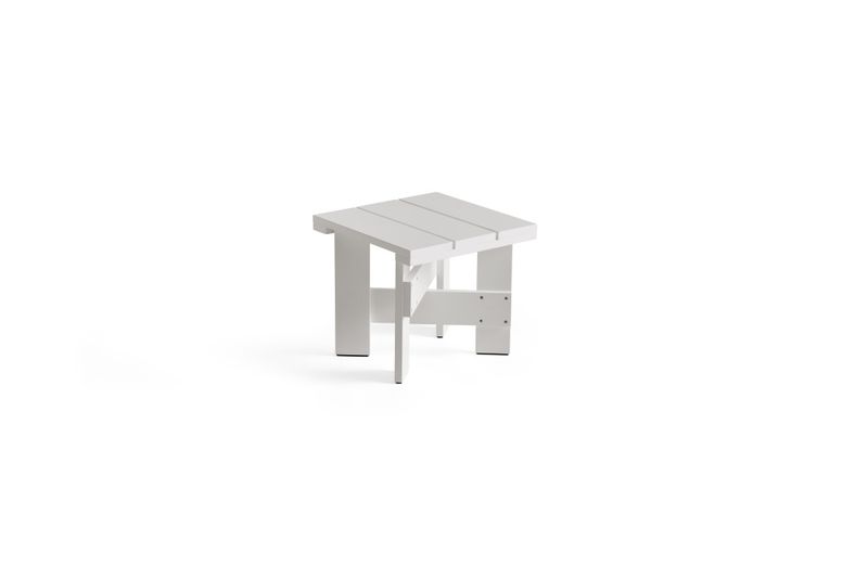 HAY Crate Low Table 45 x 45 cm White WB lacquered Pinewood, Hvit Furu Loungebord Bord