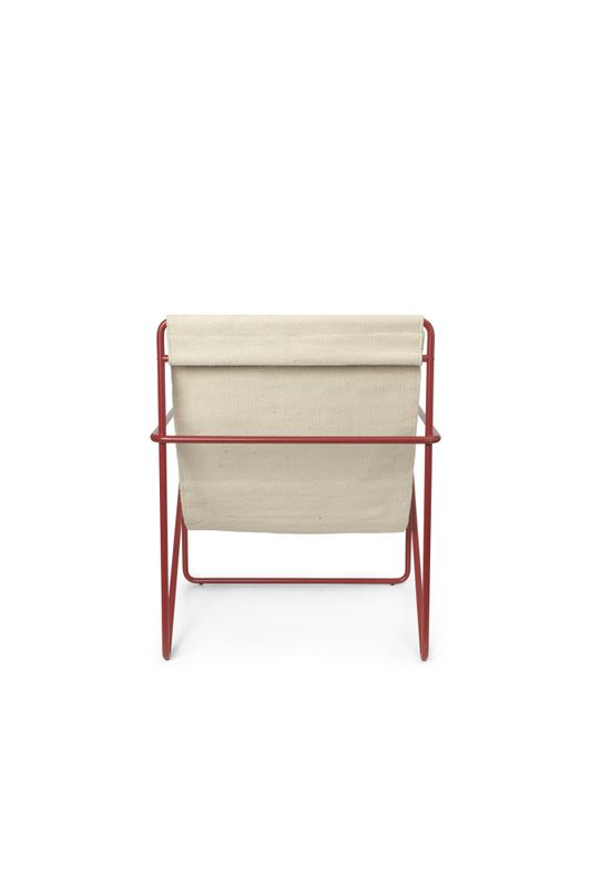 Ferm Living Desert Lounge Chair Poppy Red Cloud, Loungestol