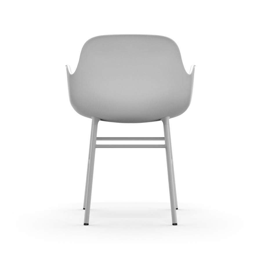 Normann Copenhagen Form Armchair Steel WhiteHvitspisestol