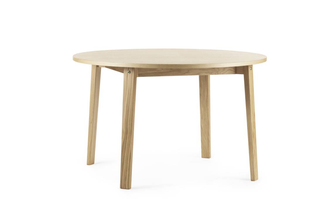 Normann Copenhagen Slice Dining Table Vol.2 Ø 120 cm Oak, Eik