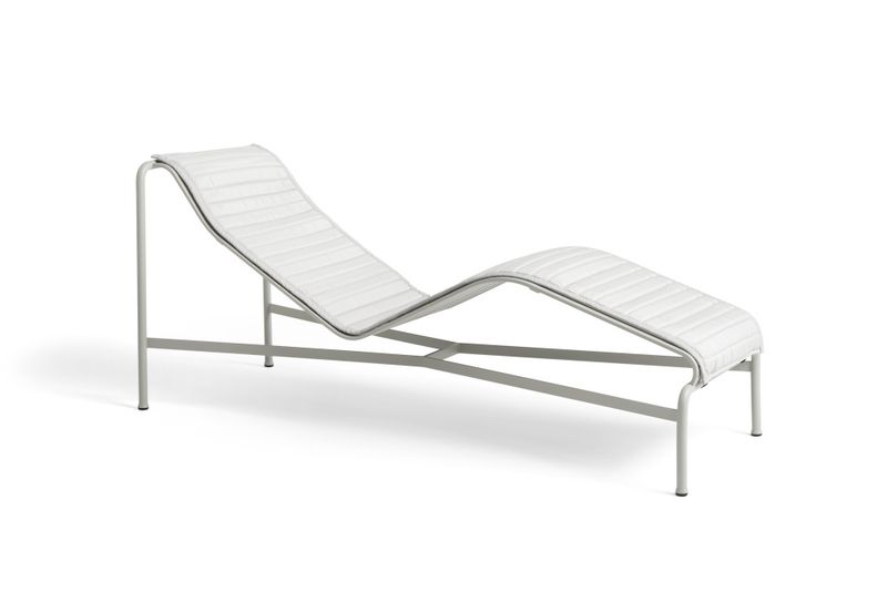HAY Palissade Quilted Cushion Sky Grey Chaise Longue, pute
