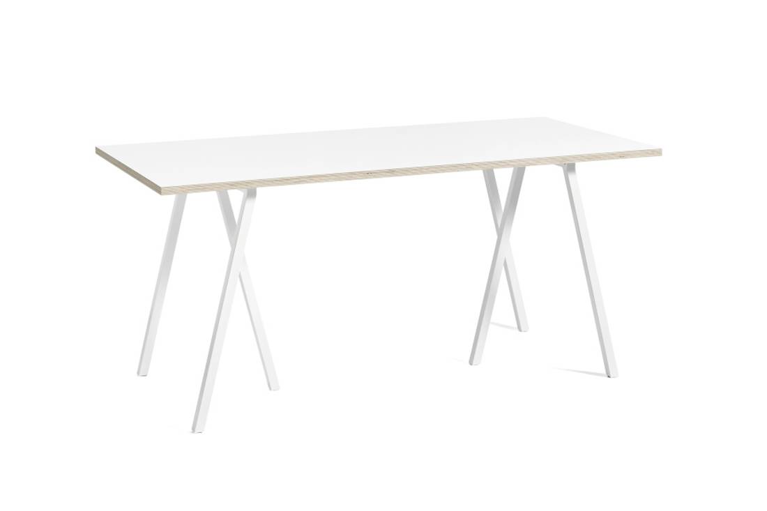 Hay Loop Stand Dining Table 160 cm White, hvit Spisebord