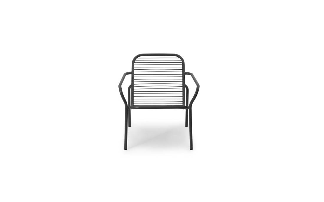 Normann Copenhagen Vig Lounge Chair Black, Svart Utestol Stol