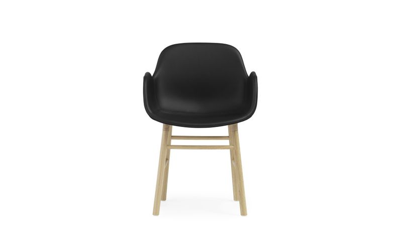 Normann Copenhagen Form Armchair black leather oak