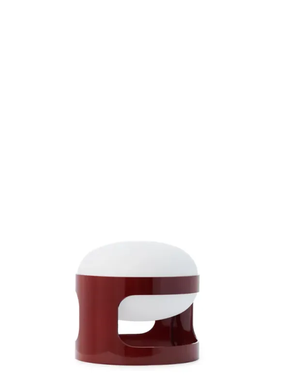 Kartell KD28 Burgundy Table Lamp, bordlampe