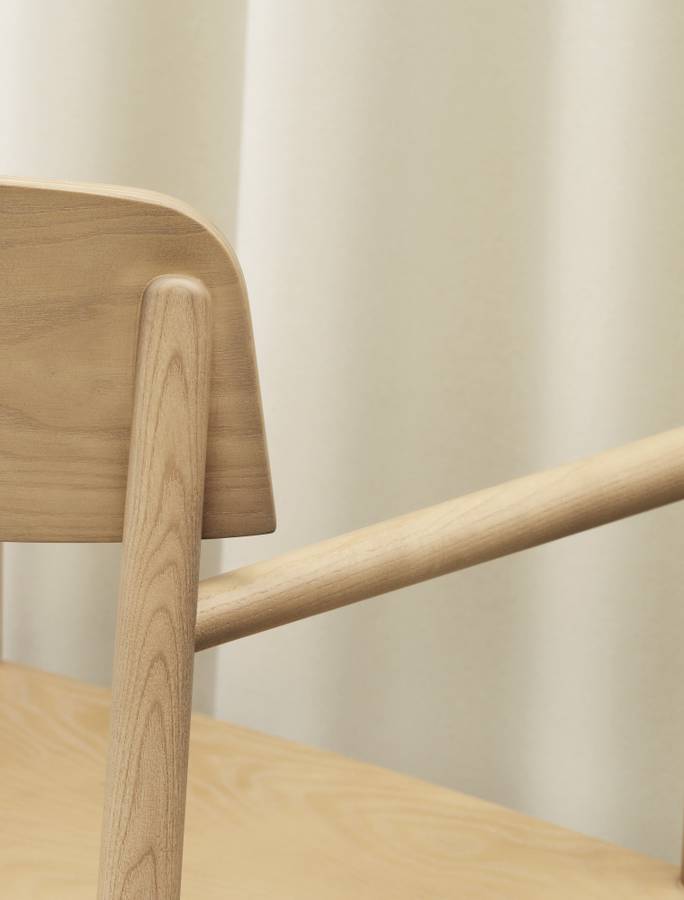 Normann Copenhagen Timb Armchair, Tan Ask Spisestol Stol