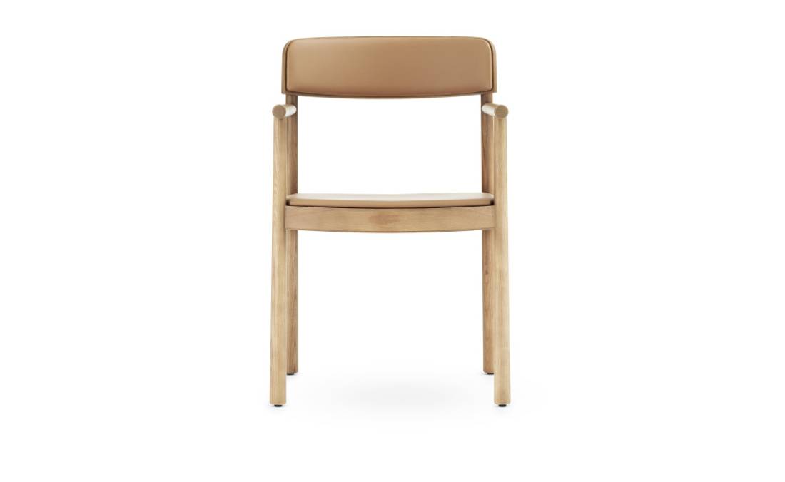 Normann Copenhagen Timb Armchair Ultra leather Tan Ask Spisestol