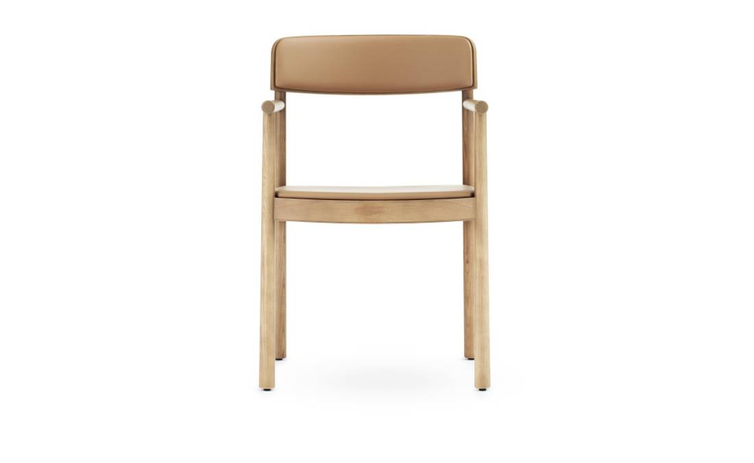 Normann Copenhagen Timb Armchair Ultra leather Tan Ask Spisestol