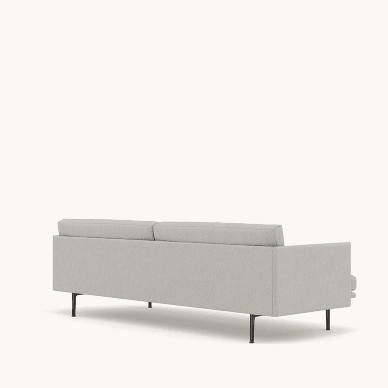 MUUTO Outline Sofa 3 seter, Clay 12 Black Base