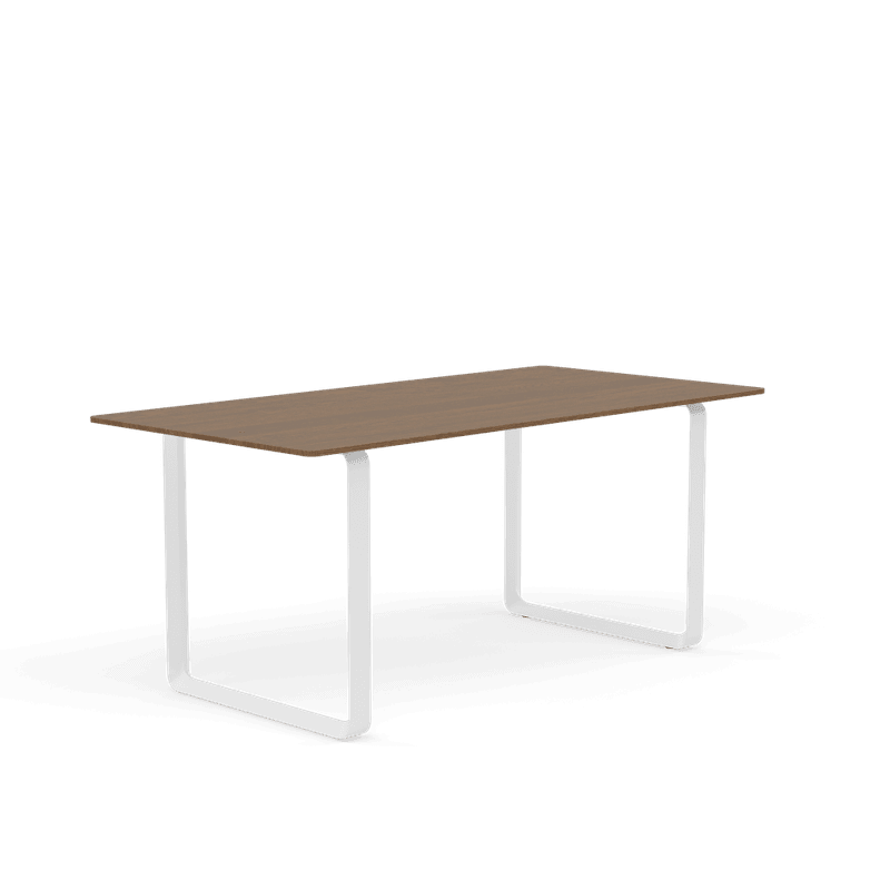 Muuto 70/70 Table 170 cm Solid Smoked Oak Spisebord White, Hvit