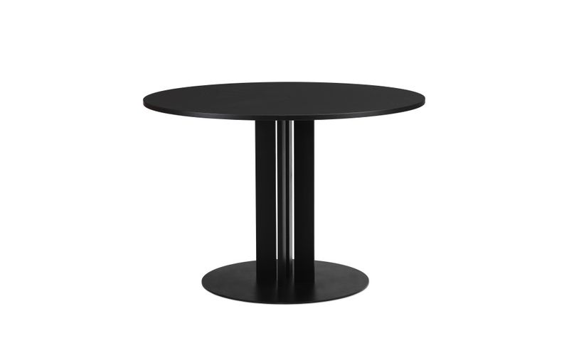 Normann Copenhagen Scala Table Ø 110 cm Black Oak Aluminium