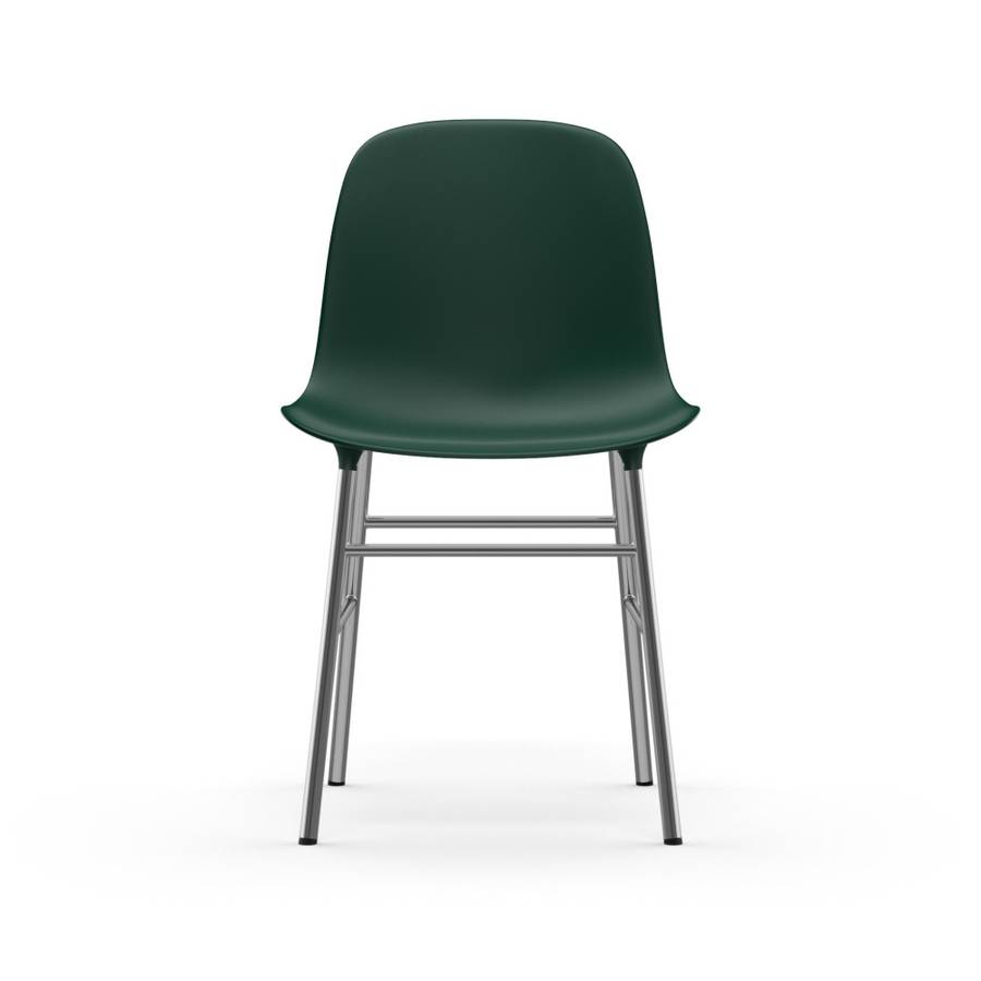 Normann Copenhagen Form Chair Chrome Green, Grønn Spisestol Stol