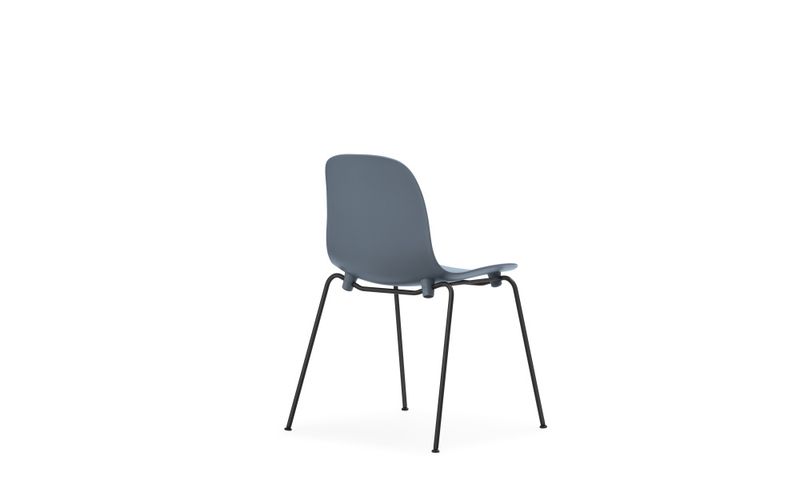 Normann Copenhagen Form Chair Stacking Steel Blue Black Stol