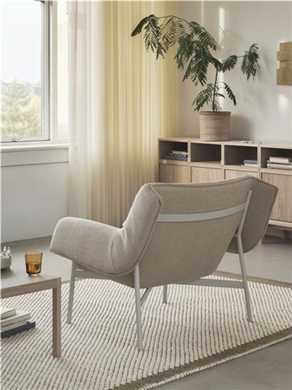 Muuto Wrap Lounge Chair Ecriture 240 Grey, Grå Loungestol