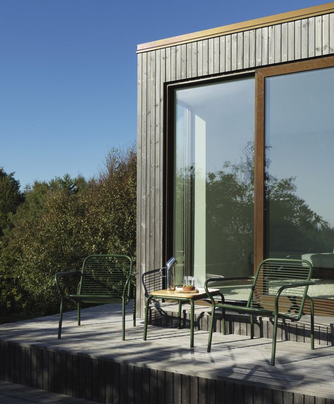 Normann Copenhagen Vig Lounge Chair Dark Green, Grønn Utestol