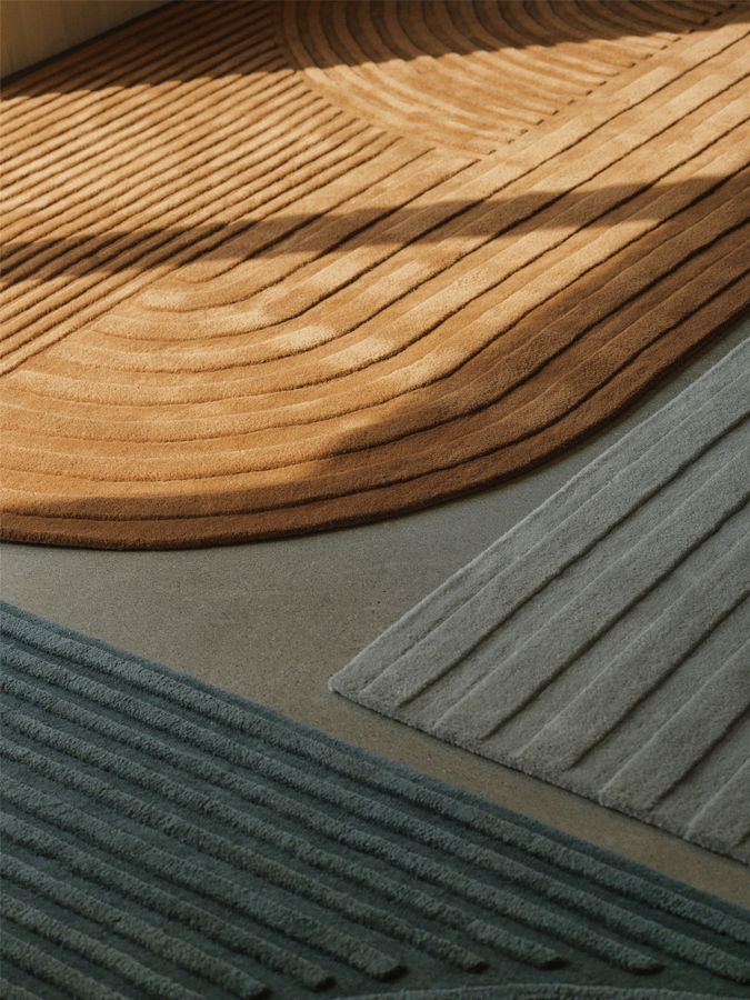 Muuto Relevo Rug 170 x 240 Burnt Orange teppe Brent Oransje