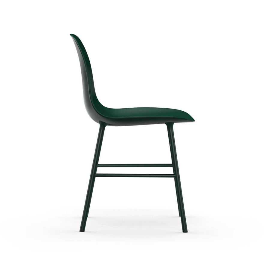 Normann Copenhagen Form Chair Steel Green Green Grønn Stål Stol