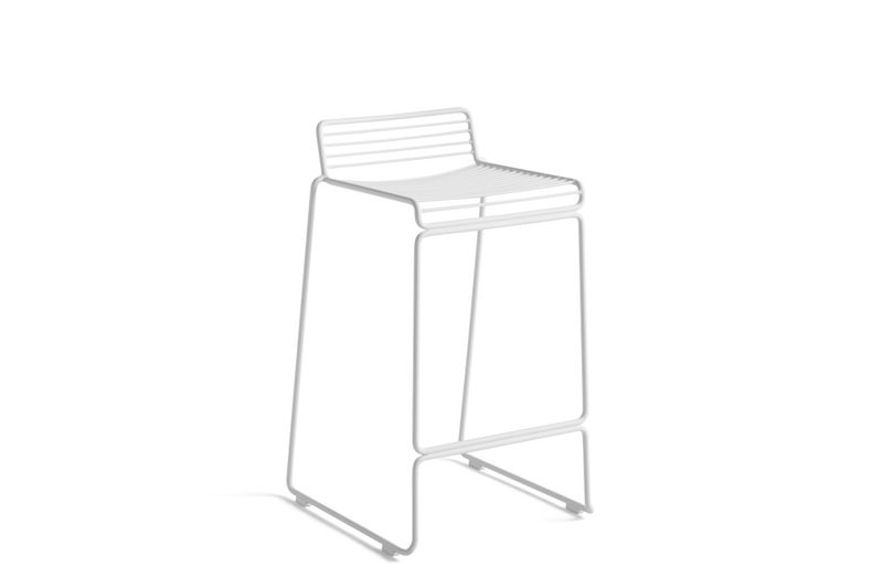 HAY Hee Bar Stool White H 65 fra HAY Hvit Barstol Barkrakk